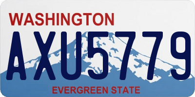 WA license plate AXU5779