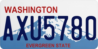 WA license plate AXU5780