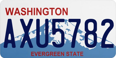 WA license plate AXU5782