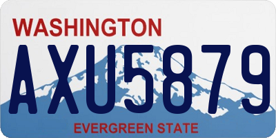 WA license plate AXU5879