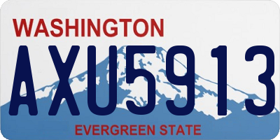 WA license plate AXU5913