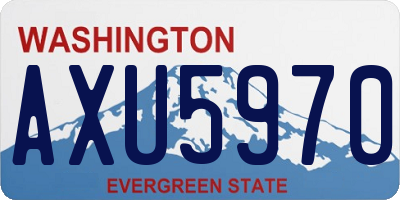 WA license plate AXU5970