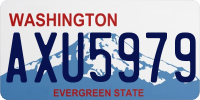 WA license plate AXU5979