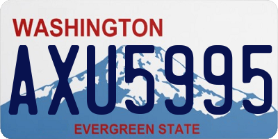 WA license plate AXU5995