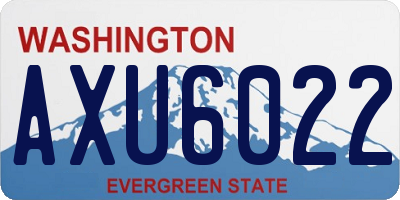WA license plate AXU6022
