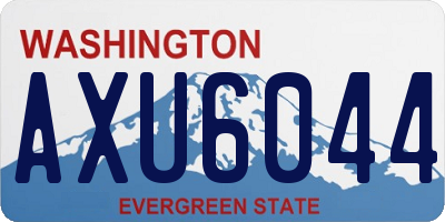 WA license plate AXU6044