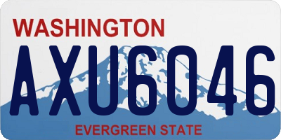 WA license plate AXU6046