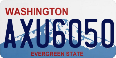 WA license plate AXU6050