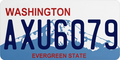 WA license plate AXU6079