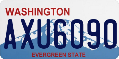 WA license plate AXU6090
