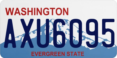 WA license plate AXU6095