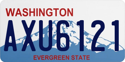 WA license plate AXU6121