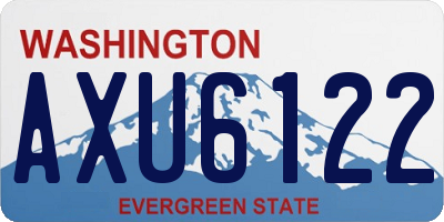 WA license plate AXU6122