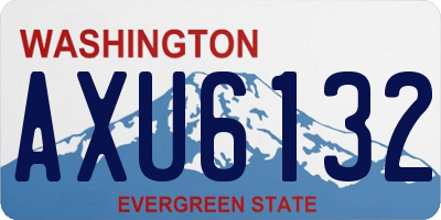 WA license plate AXU6132