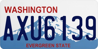 WA license plate AXU6139