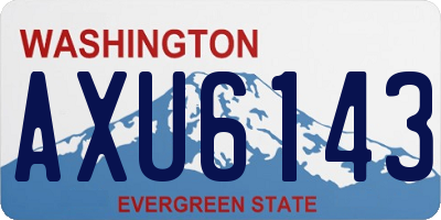 WA license plate AXU6143