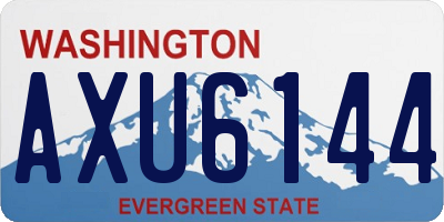 WA license plate AXU6144