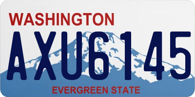 WA license plate AXU6145