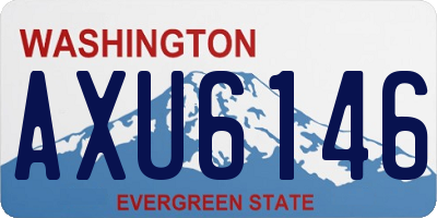 WA license plate AXU6146