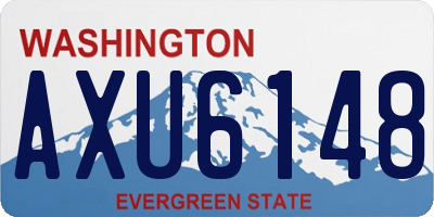 WA license plate AXU6148