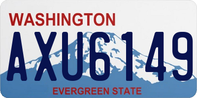 WA license plate AXU6149