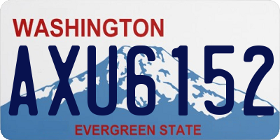 WA license plate AXU6152