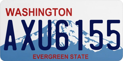 WA license plate AXU6155