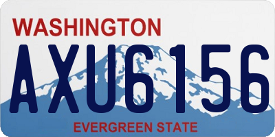 WA license plate AXU6156
