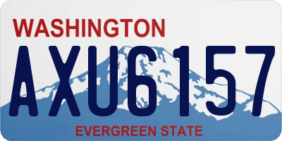 WA license plate AXU6157