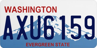 WA license plate AXU6159