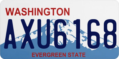 WA license plate AXU6168