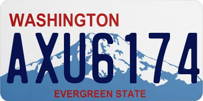 WA license plate AXU6174
