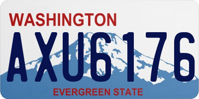 WA license plate AXU6176