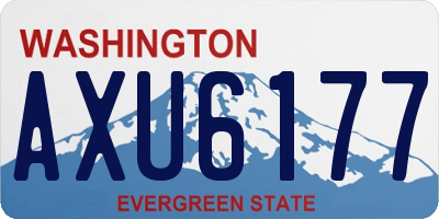 WA license plate AXU6177