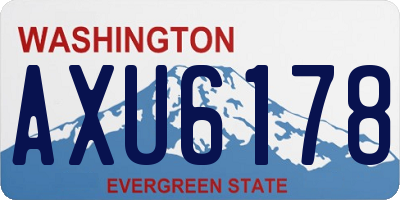 WA license plate AXU6178