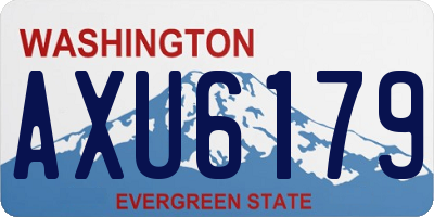 WA license plate AXU6179