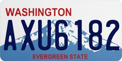WA license plate AXU6182