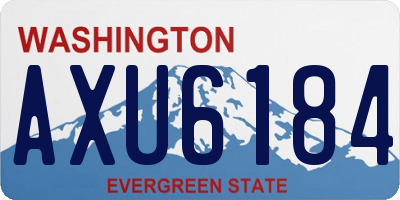 WA license plate AXU6184