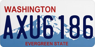 WA license plate AXU6186