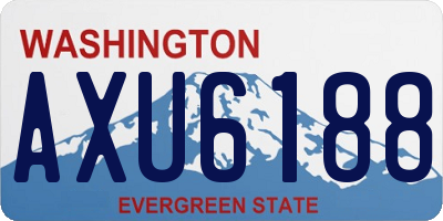 WA license plate AXU6188