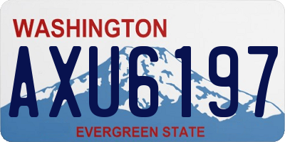 WA license plate AXU6197