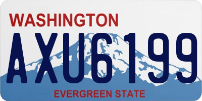 WA license plate AXU6199