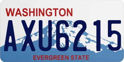 WA license plate AXU6215
