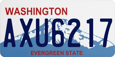 WA license plate AXU6217