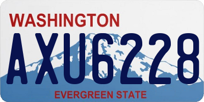 WA license plate AXU6228