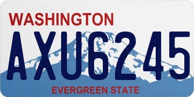 WA license plate AXU6245