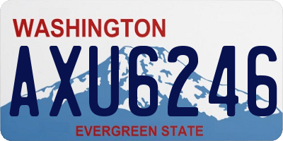 WA license plate AXU6246