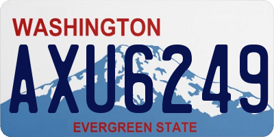 WA license plate AXU6249