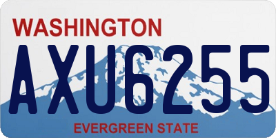 WA license plate AXU6255