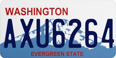 WA license plate AXU6264